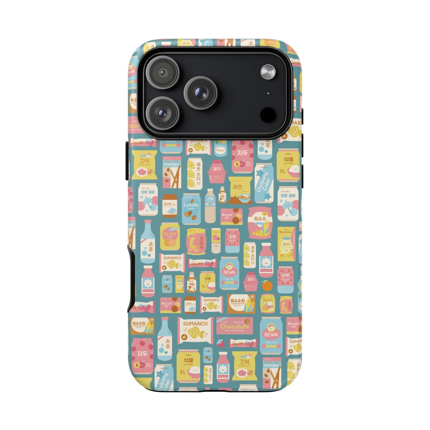 Sweet Pastel Korean Snacks Tough Phone Case - Cute K-Pop Merch - iPhone, Galaxy, Pixel Cover