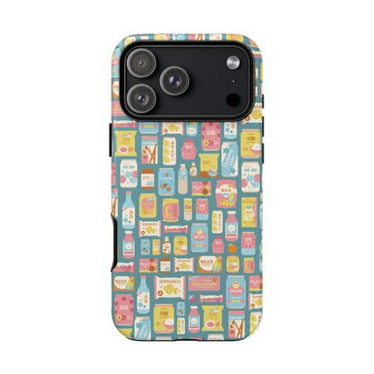 Sweet Pastel Korean Snacks Tough Phone Case - Cute K-Pop Merch - iPhone, Galaxy, Pixel Cover