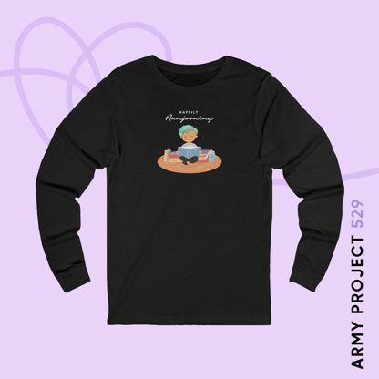 Namjoon Long Sleeve Shirt - Happily Namjooning - Fanmade BTS Merch - Soft Unisex T-Shirt
