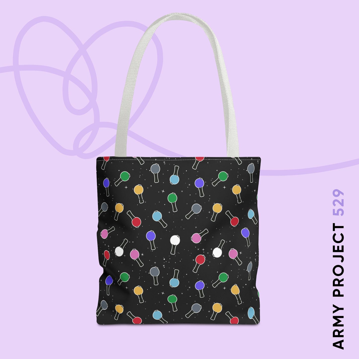 Ma City Map Lightstick Tote Bag