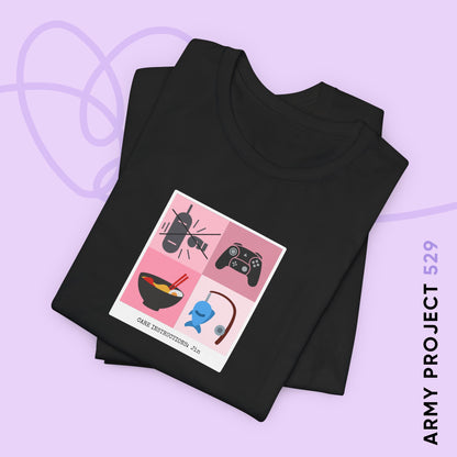 Jin Short Sleeve Shirt - Funny Fanmade BTS Merch - Care Instructions - Soft Unisex T-Shirt