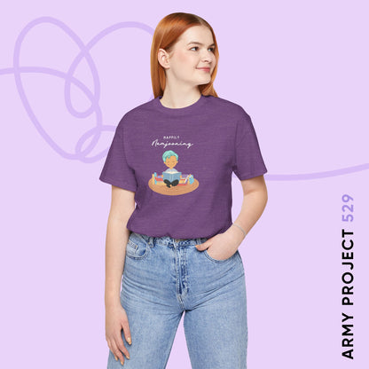 Namjoon Short Sleeve Shirt - Happily Namjooning - Fanmade BTS Merch - Unisex Jersey T-Shirt