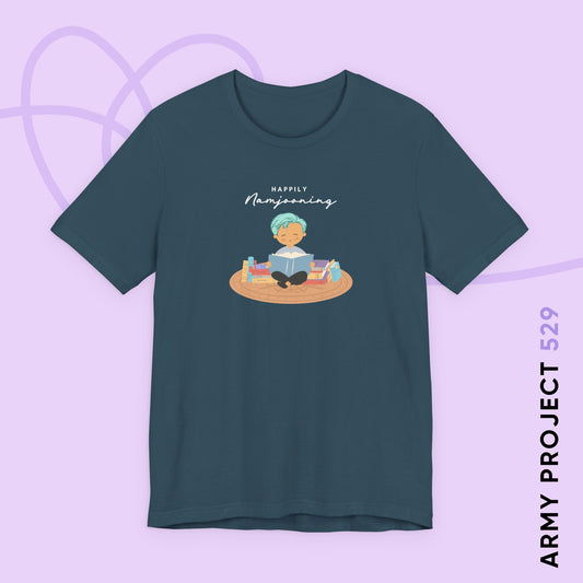 Namjoon Short Sleeve Shirt - Happily Namjooning - Fanmade BTS Merch - Unisex Jersey T-Shirt