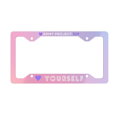 Love Yourself USA License Plate Frame