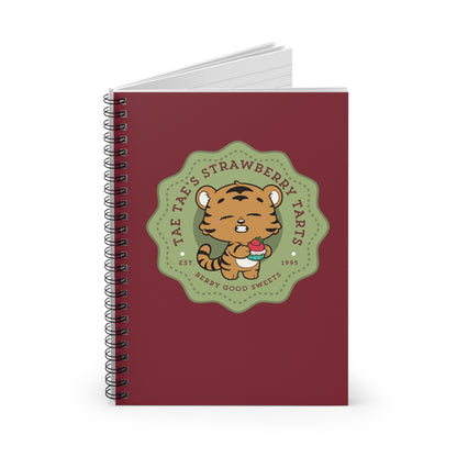 Tae Tae Strawberry Tarts Bakery Series Spiral Notebook