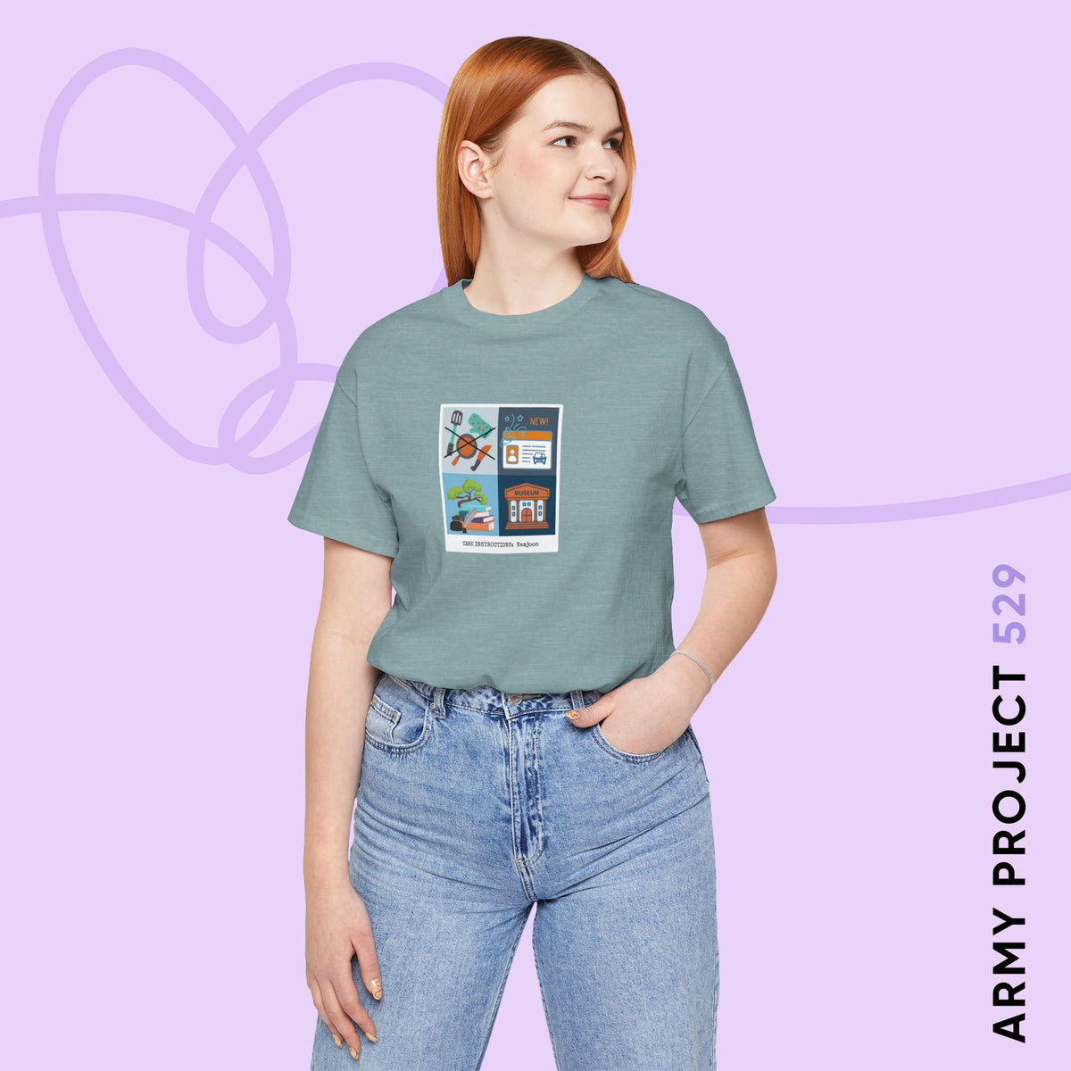 Namjoon Short Sleeve Shirt - Funny Fanmade Merch - Care Instructions - Soft Unisex T-Shirt