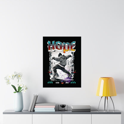 Hobi Wall Art - Fanmade BTS Retro Series - 90s Hip-Hop Aesthetic - Matte Poster