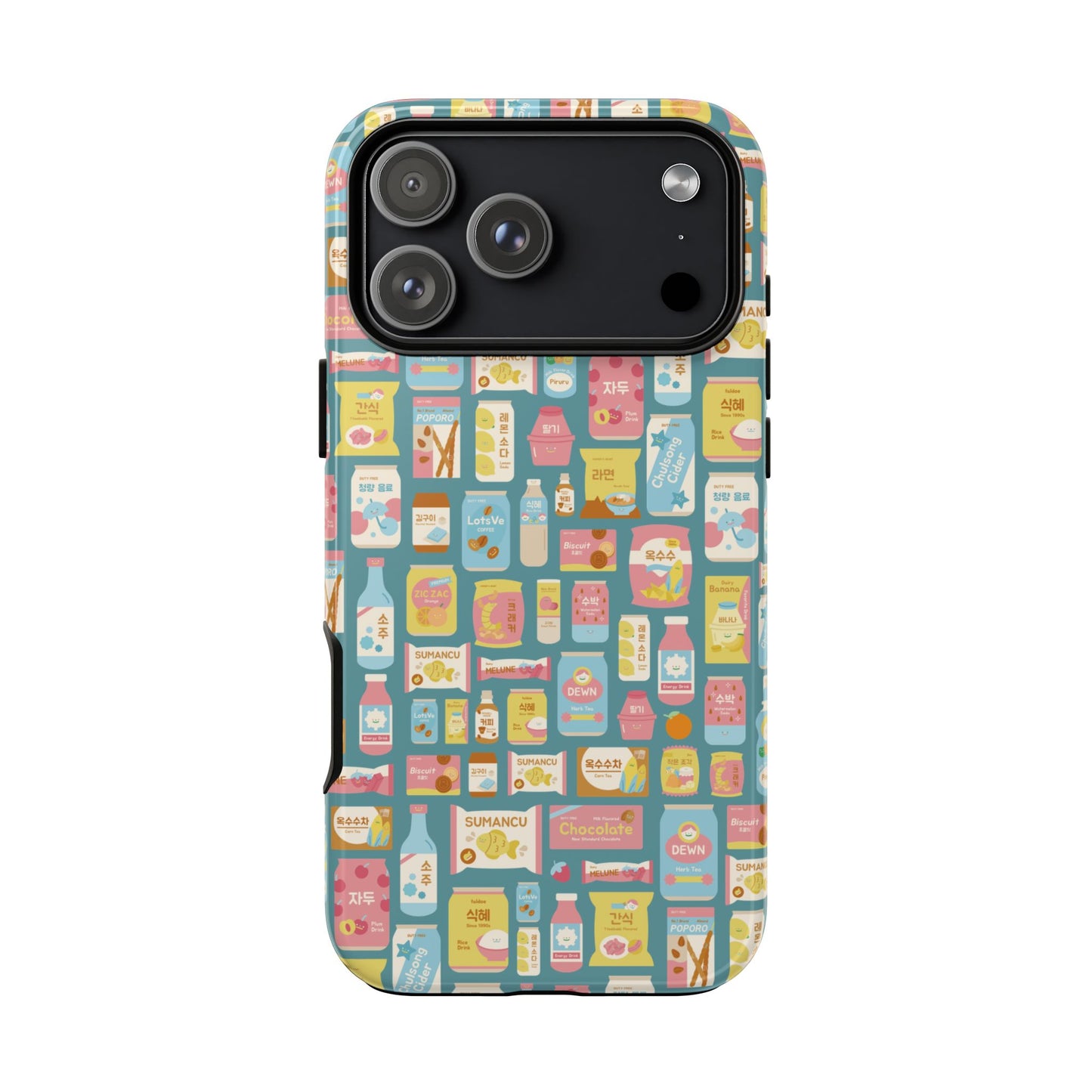 Sweet Pastel Korean Snacks Tough Phone Case - Cute K-Pop Merch - iPhone, Galaxy, Pixel Cover
