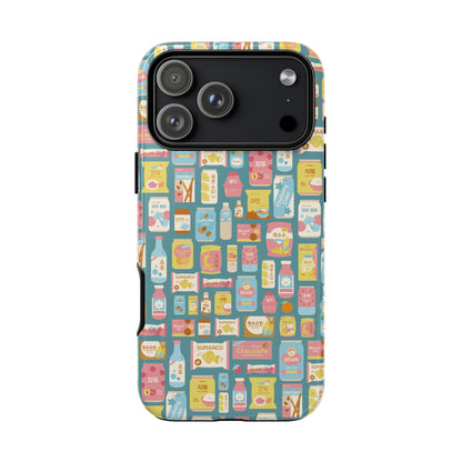Sweet Pastel Korean Snacks Tough Phone Case - Cute K-Pop Merch - iPhone, Galaxy, Pixel Cover