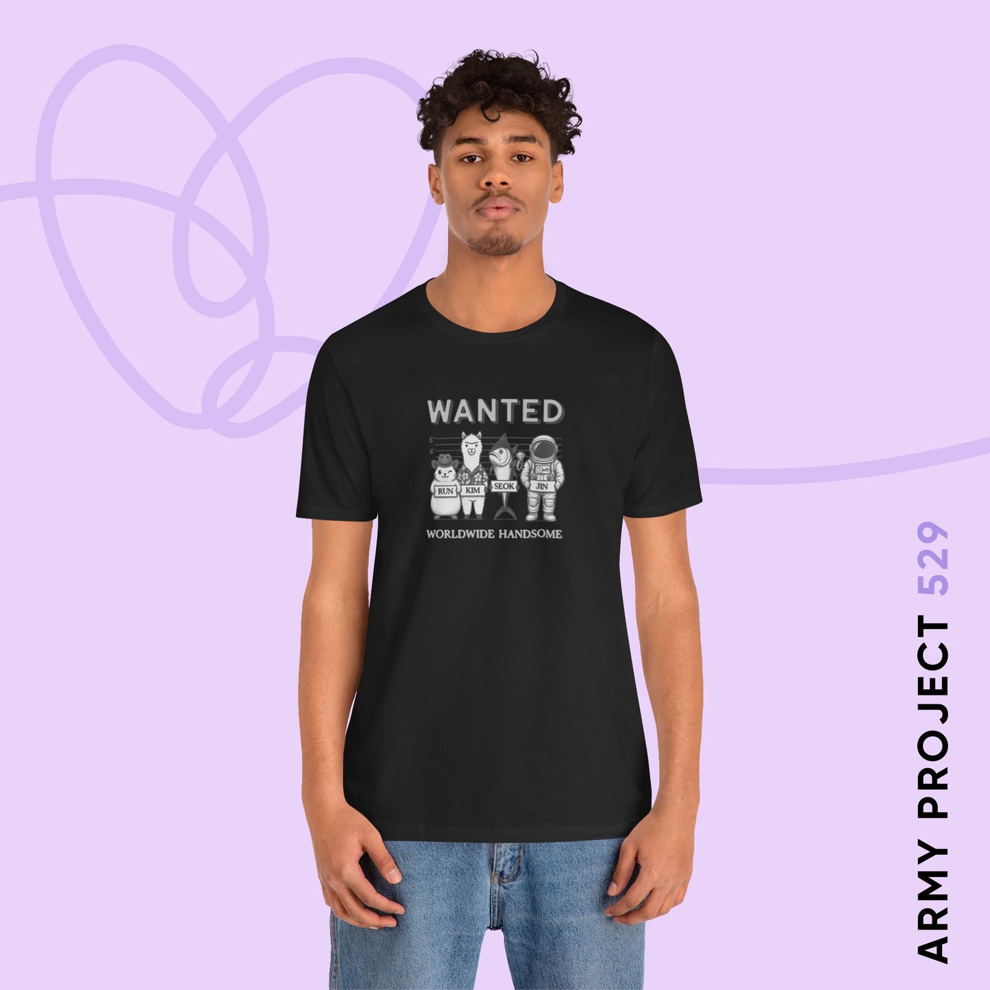 Run Kim Seokjin Unisex Jersey Short Sleeve Tee