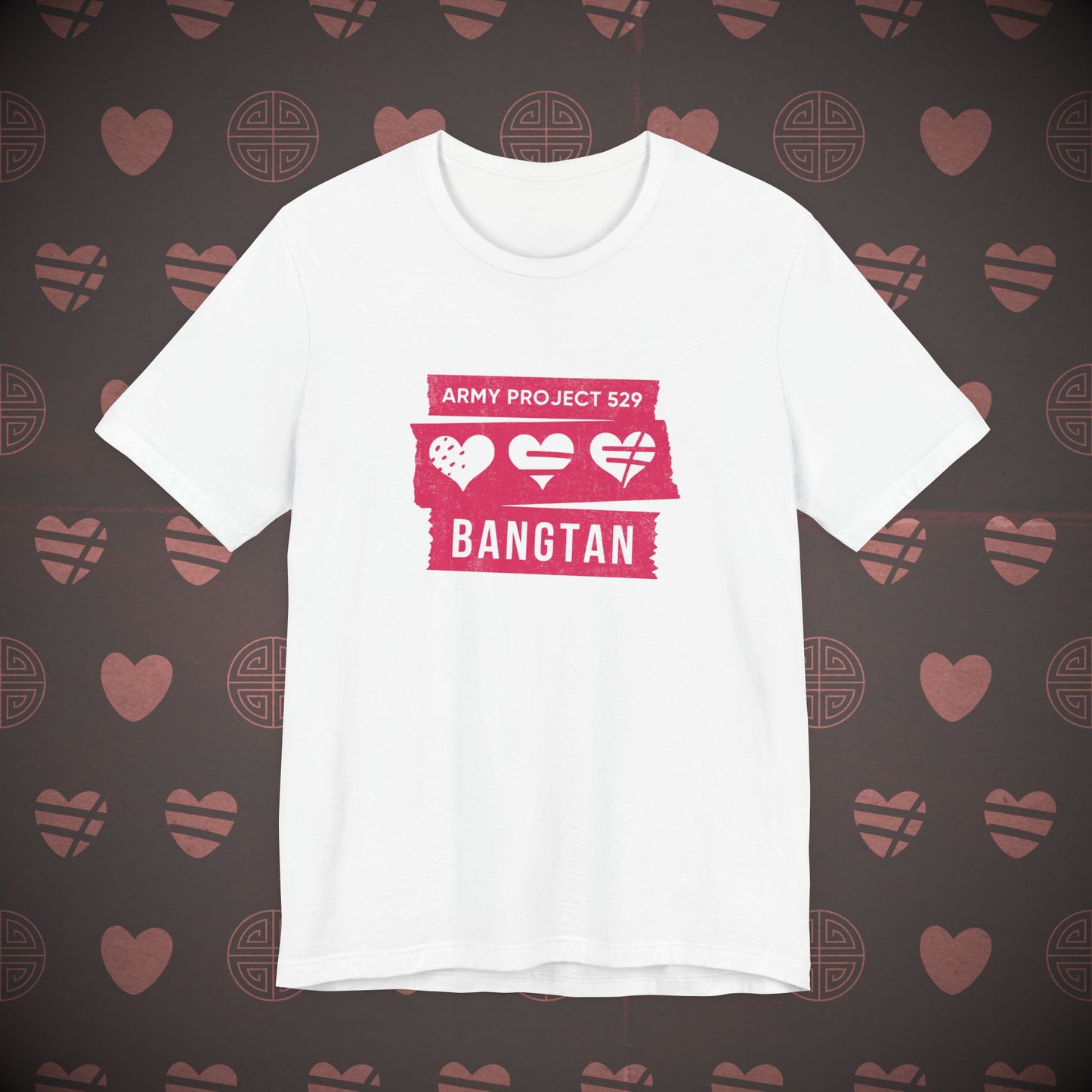 OT7 Short Sleeve Shirt (Red) - AP529 <3 Bangtan - Unisex Jersey T-Shirt