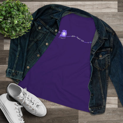 AP529 Korea Heartline Logo Women's Relaxed Jersey Short Sleeve Tee