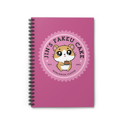 Jin Notebook - Cute Fanmade BTS Merch - Jin's Fakeu Cake - Spiral Journal