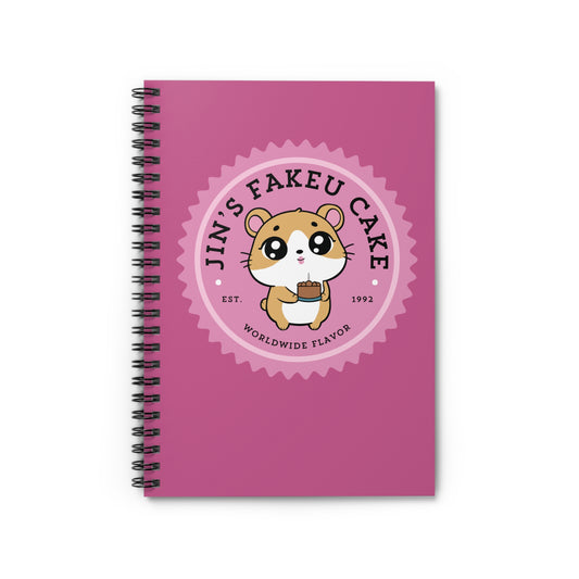 Jin Notebook - Cute Fanmade BTS Merch - Jin's Fakeu Cake - Spiral Journal