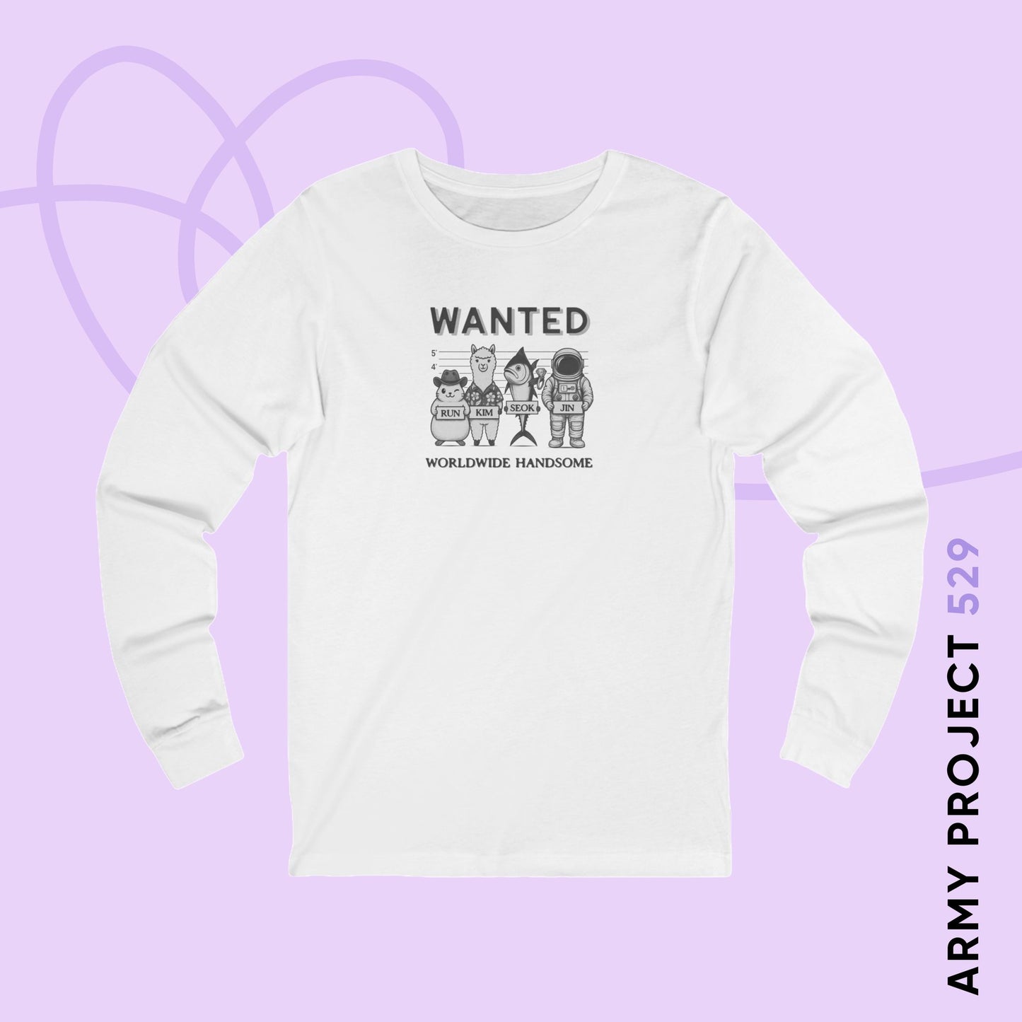Run Kim Seokjin Unisex Jersey Long Sleeve Tee