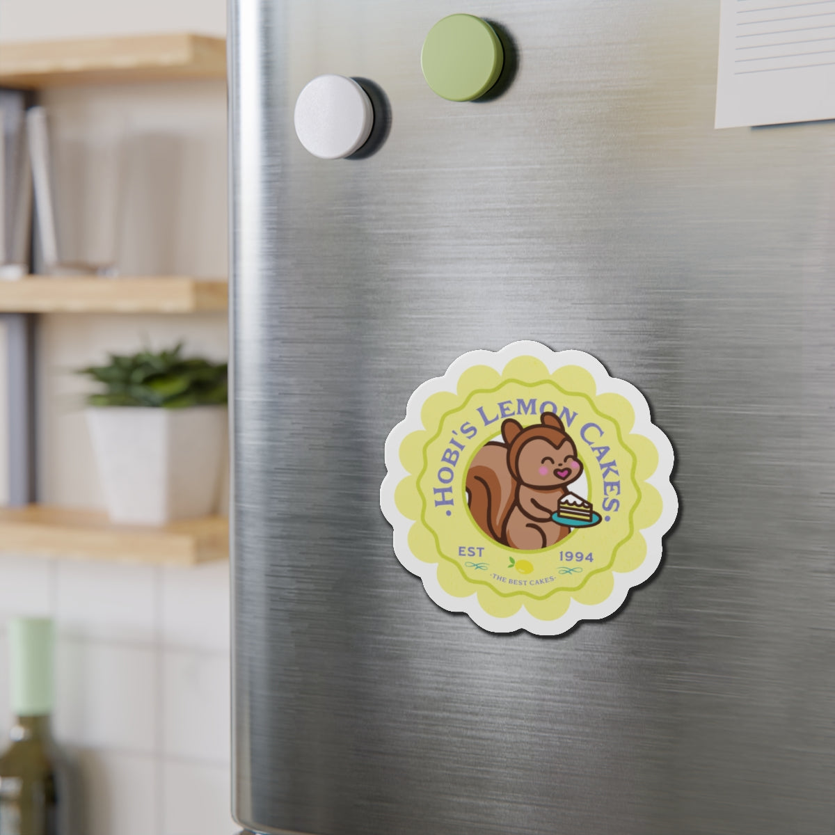 Hobi Lemon Cakes Bakery Series Die-Cut Magnet