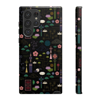 Norigae Night Garden Tough Phone Case - Elegant K-Pop Merch - iPhone, Galaxy, Pixel Cover
