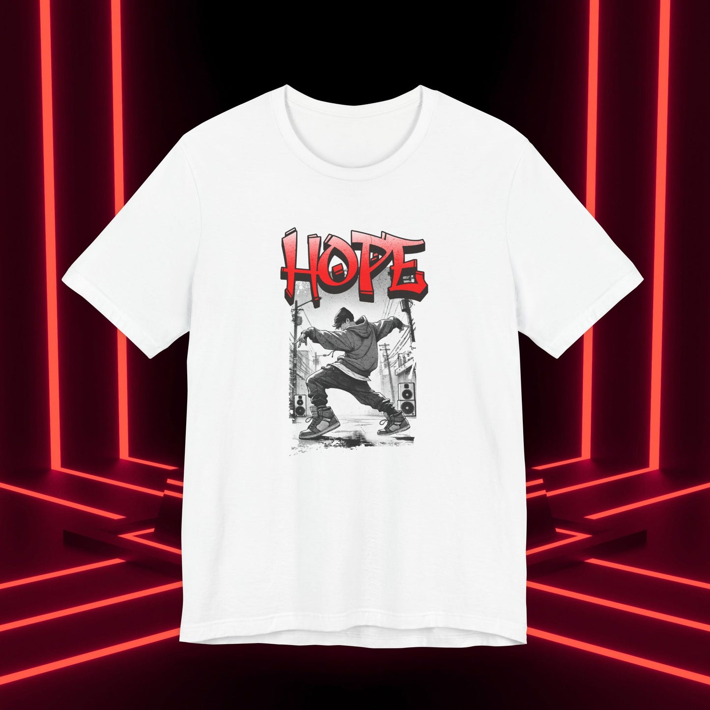 Hobi Concert Short Sleeve Shirt - HOTS with Hope (Stop Sign Ver.) - Fanmade BTS Merch - Soft Unisex T-Shirt