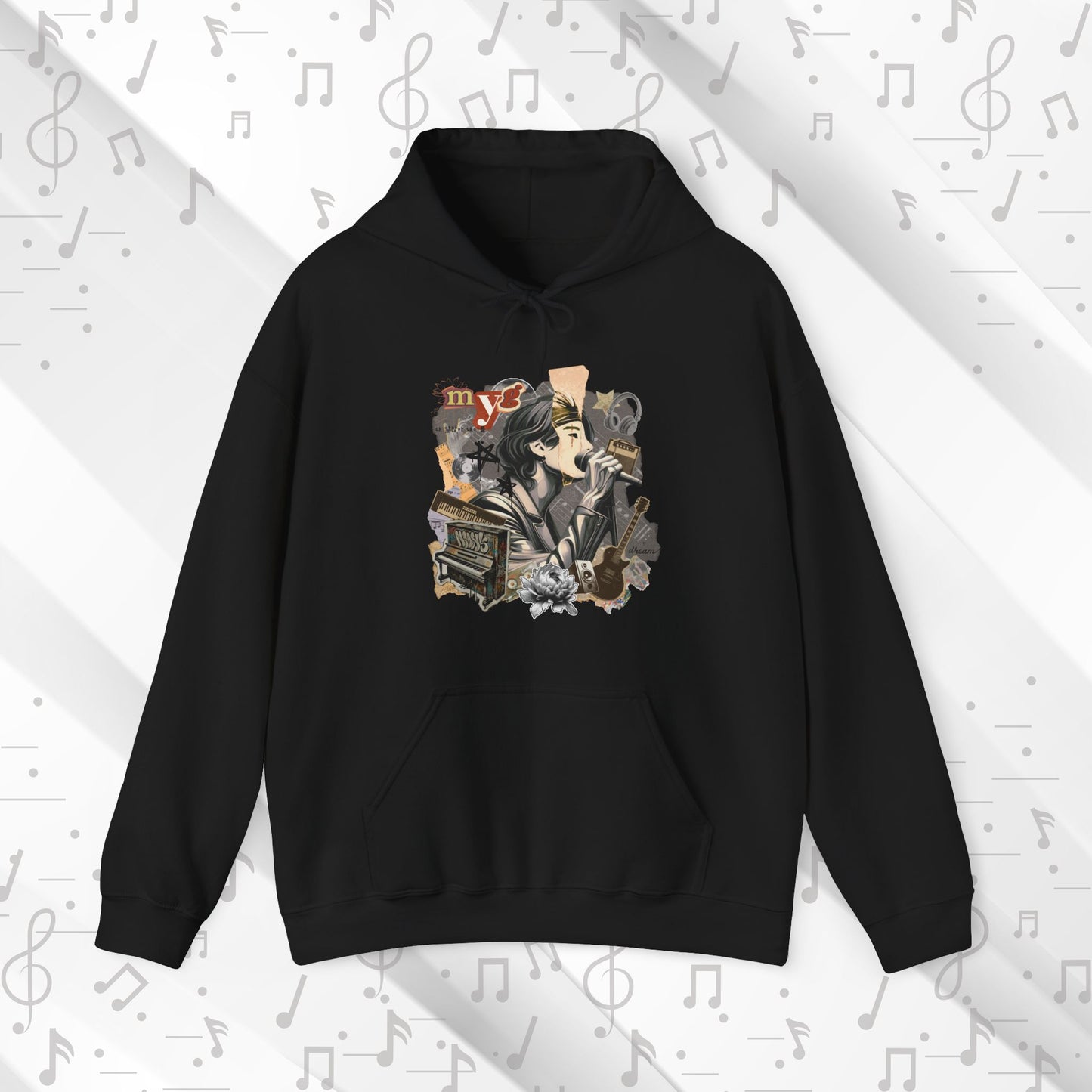 Yoongi Hoodie - Fanmade BTS Retro Series - 2010s Rock Aesthetic - Cozy Unisex Sweatshirt