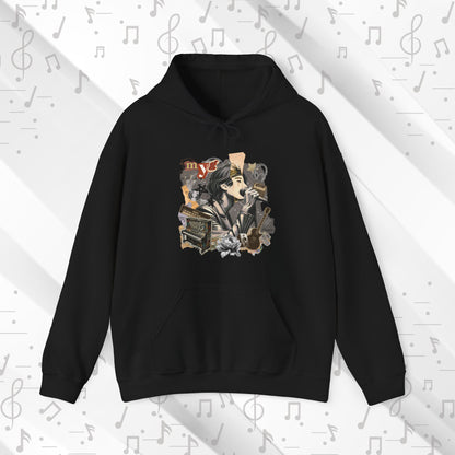 Yoongi Hoodie - Fanmade BTS Retro Series - 2010s Rock Aesthetic - Cozy Unisex Sweatshirt