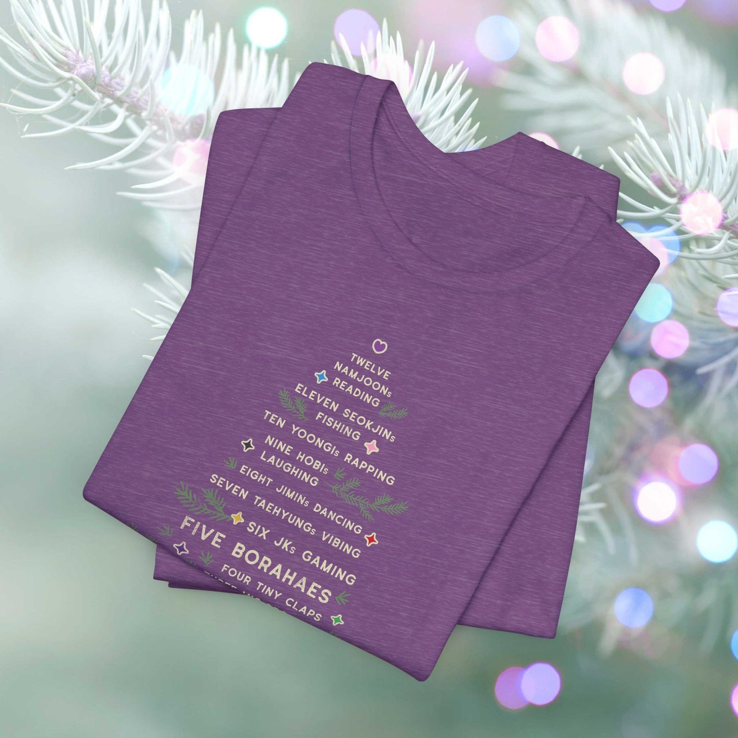 OT7 Short Sleeve Shirt - 12 Days of Bangtan - Fanmade BTS Merch - Unisex Jersey T-Shirt