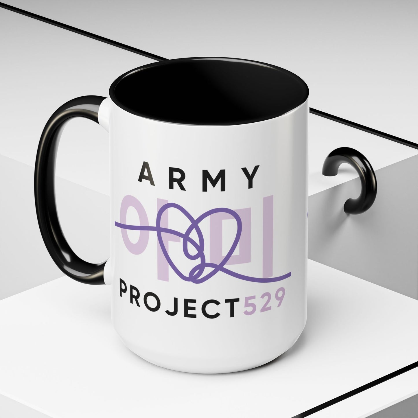 ARMY Project 529 Coffee Mug - Two-Tone 15 oz Ceramic