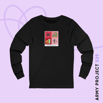 Hobi Long Sleeve Shirt - Funny Fanmade BTS Merch - Care Instructions - Soft Unisex T-Shirt