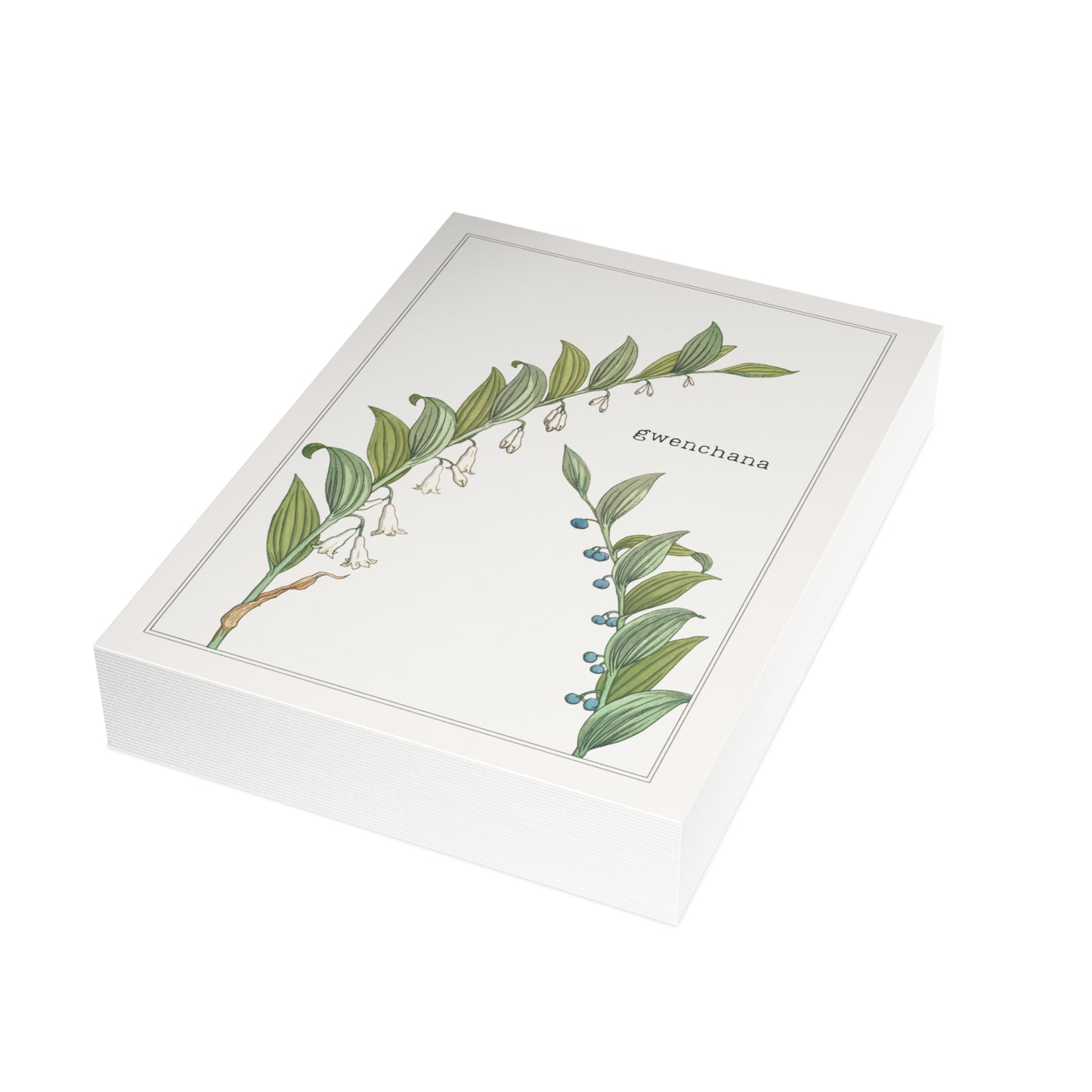 Fanmade BTS Greeting Card - "Gwenchana" Encouragement Card - Vintage Floral Artwork