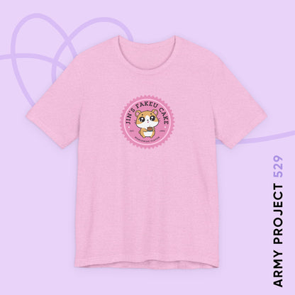 Jin Short Sleeve Shirt - Cute Fanmade BTS Merch - Jin's Fakeu Cake - Soft Unisex T-Shirt