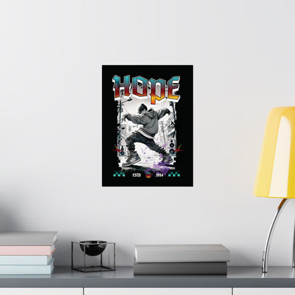 Hobi Wall Art - Fanmade BTS Retro Series - 90s Hip-Hop Aesthetic - Matte Poster