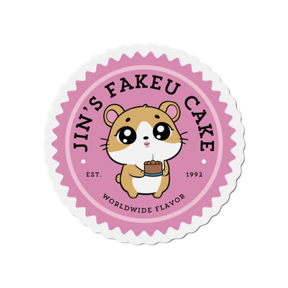 Jin Fridge Magnet - Cute Fanmade BTS Merch - Jin's Fakeu Cake - Subtle ARMY Decor