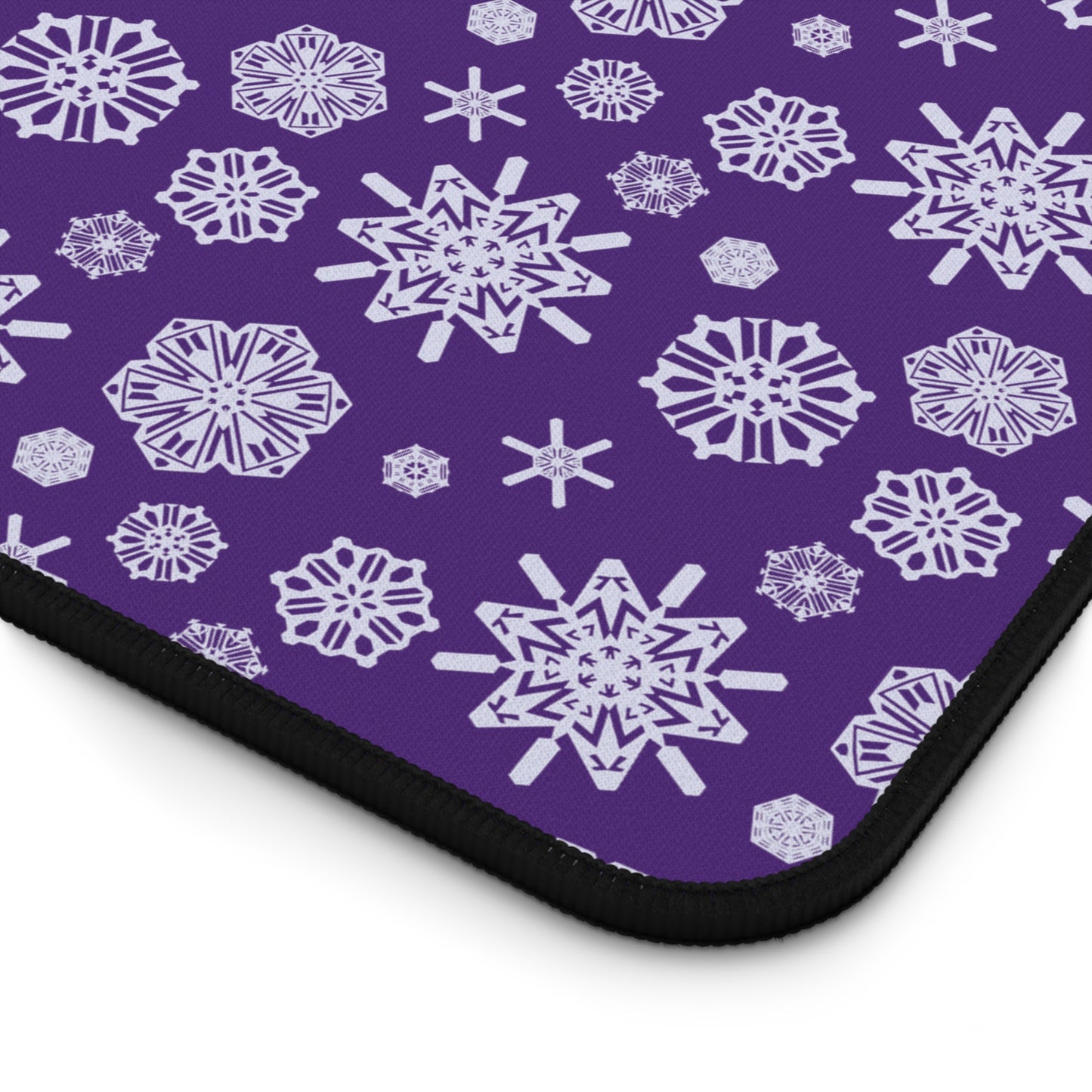 OT7 Desk Mat - Secret Snowflakes (Purple) - Fanmade BTS Desk Accessories