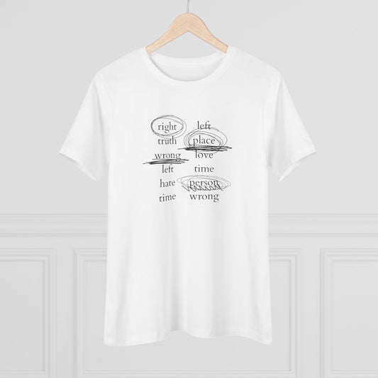 Namjoon Women's Tee - 'Contradictions' - Fanmade BTS Merch - Soft Jersey T-Shirt