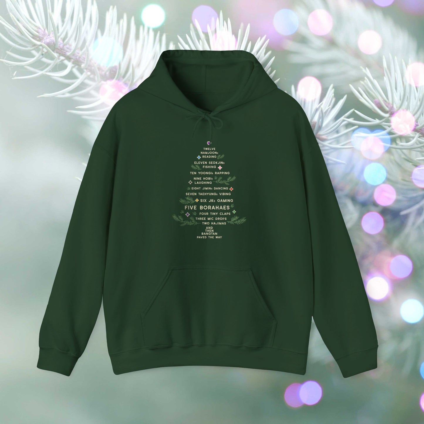 OT7 Hoodie - 12 Days of Bangtan- Fanmade BTS Merch - Cozy Unisex Sweatshirt