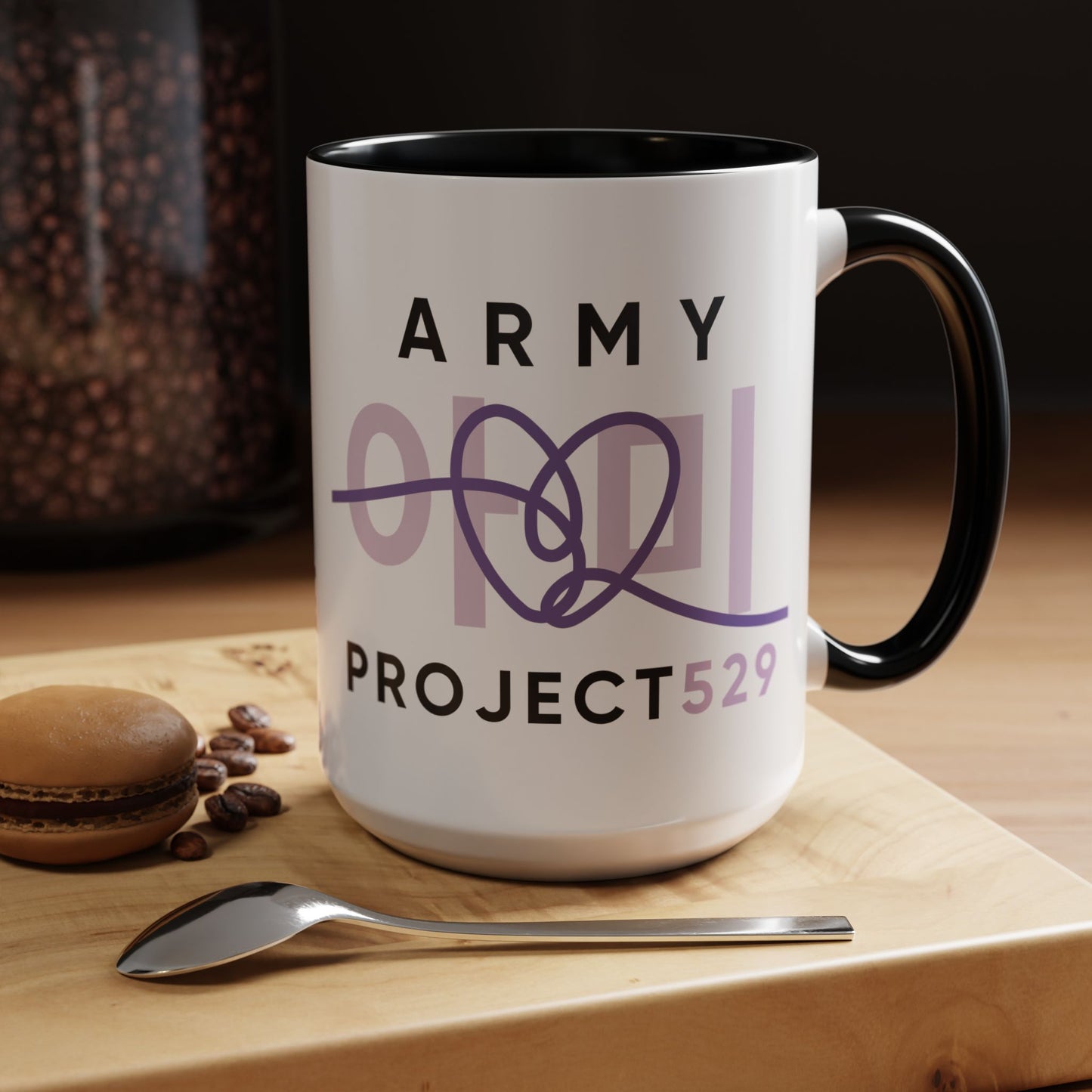 ARMY Project 529 Coffee Mug - Two-Tone 15 oz Ceramic