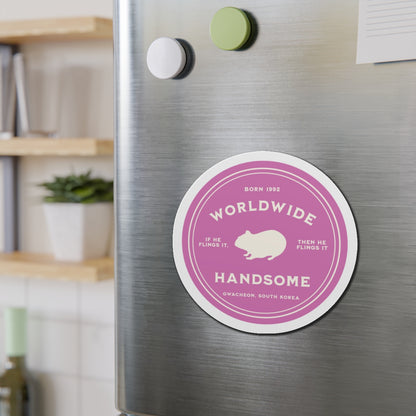 Worldwide Handsome Badge Series Die-Cut Magnet