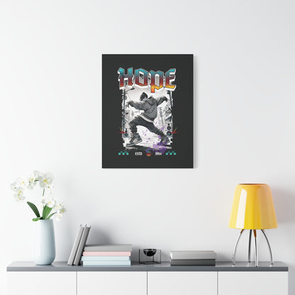 Hobi Canvas Wall Art - Fanmade BTS Retro Series - 90s Hip-Hop Aesthetic - Framed Wall Decor