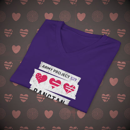 OT7 V-Neck Shirt - AP529 <3 Bangtan - Unisex Jersey T-Shirt