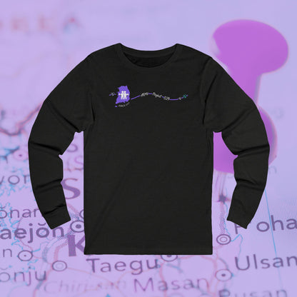 AP529 Korea Heartline Logo Unisex Jersey Long Sleeve Tee