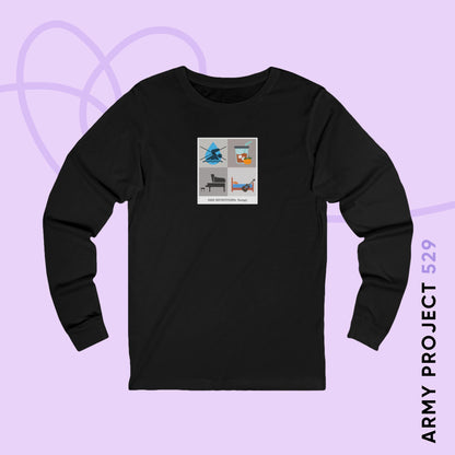 Yoongi Long Sleeve Shirt - Funny Fanmade BTS Merch - Care Instructions - Soft Unisex T-Shirt