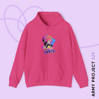 Jimin Hoodie - Fanmade BTS Retro Series - 80s Pop Aesthetic - Cozy Unisex Sweatshirt