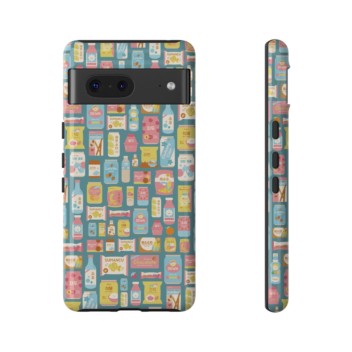 Sweet Pastel Korean Snacks Tough Phone Case - Cute K-Pop Merch - iPhone, Galaxy, Pixel Cover