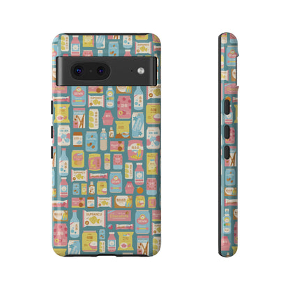Sweet Pastel Korean Snacks Tough Phone Case - Cute K-Pop Merch - iPhone, Galaxy, Pixel Cover