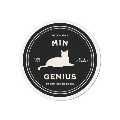 Min Genius Badge Series Die-Cut Magnet