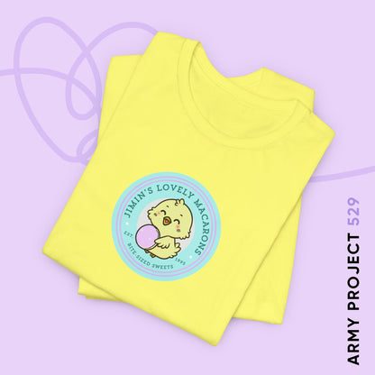 Jimin Short Sleeve Shirt - Cute Fanmade BTS Merch - Jimin's Lovely Macarons - Soft Unisex T-Shirt