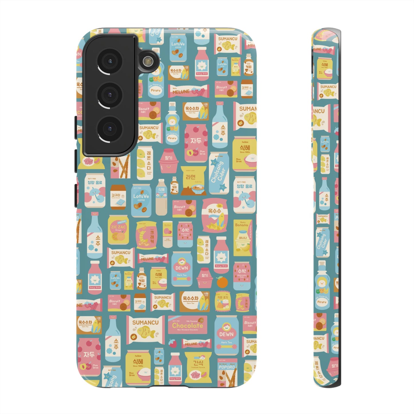 Sweet Pastel Korean Snacks Tough Phone Case - Cute K-Pop Merch - iPhone, Galaxy, Pixel Cover