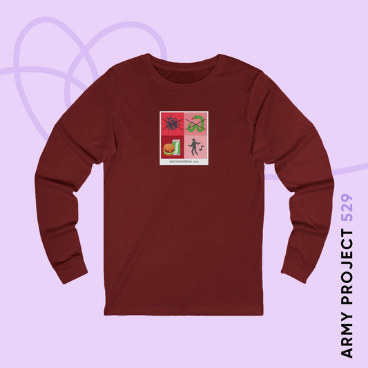 Hobi Long Sleeve Shirt - Funny Fanmade BTS Merch - Care Instructions - Soft Unisex T-Shirt