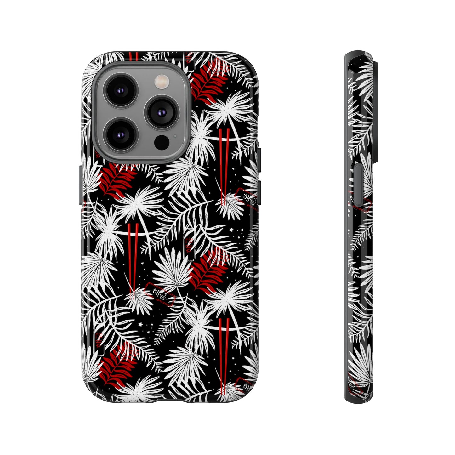 Yoongi Tough Phone Case - Tropical Chopsticks - Fanmade BTS Merch - iPhone, Galaxy, Pixel