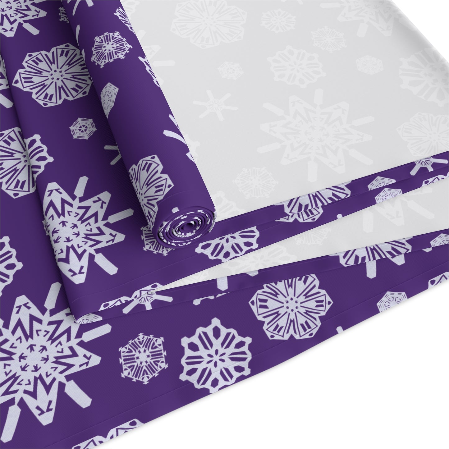 OT7 Table Runner - Secret Snowflakes (Purple) - Fanmade BTS Home Decor - Cotton Twill or Polyester