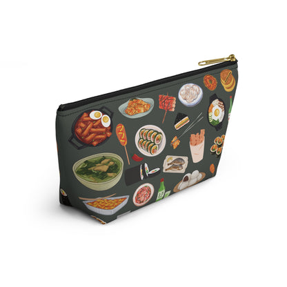 Illustrated Korean Meals Accessory Pouch w/ T-bottom